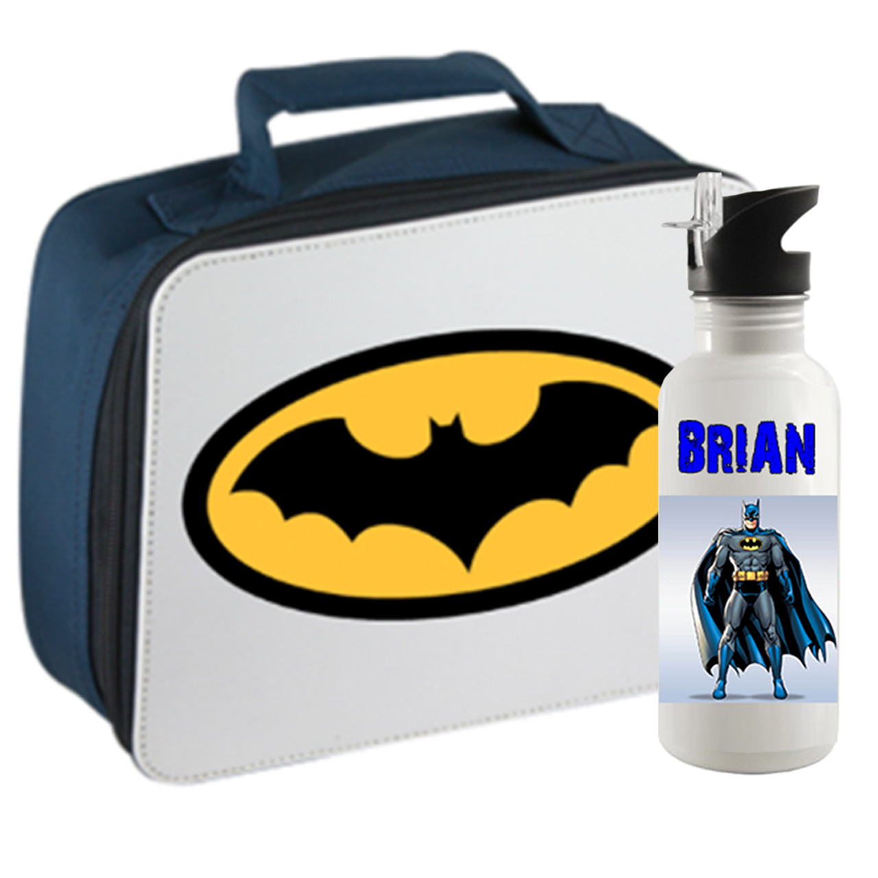 water bottle with lunch box