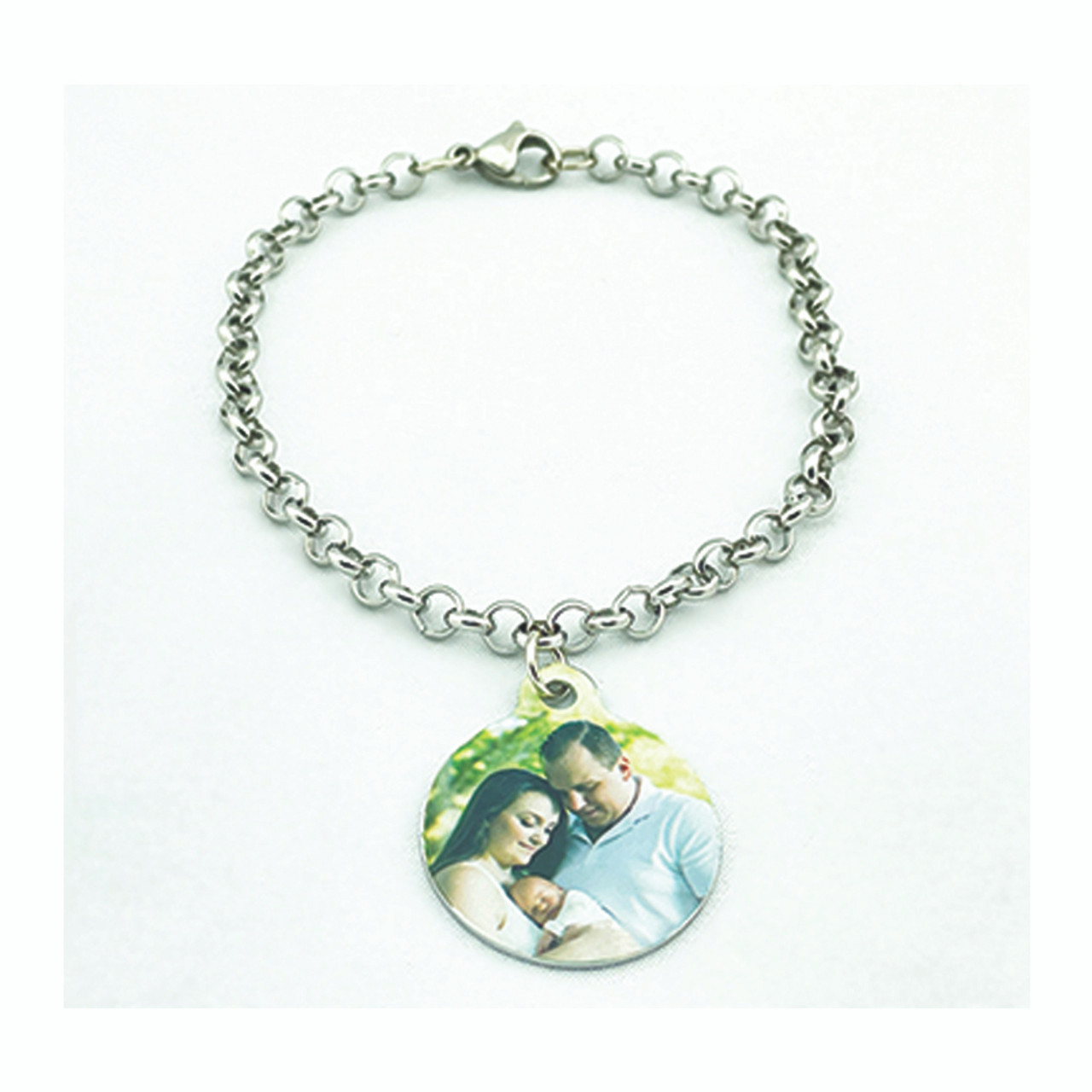 Custom Engraved Birthstone Charm Bracelets for Women
