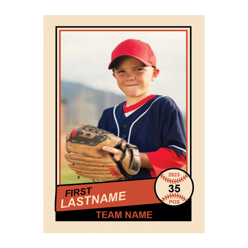 Custom Personalized Sport Trading Cards Vintage Look