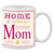 Home is Where Your Mom Is - Homey Needle Point Looking Ceramic Mug