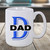 Custom Personalized Father's Day Ceramic Mug / Letter D for Dad