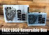 Gan Craft FACE LOGO REVERSIBLE BOX S size # Clear/Smoke NEW