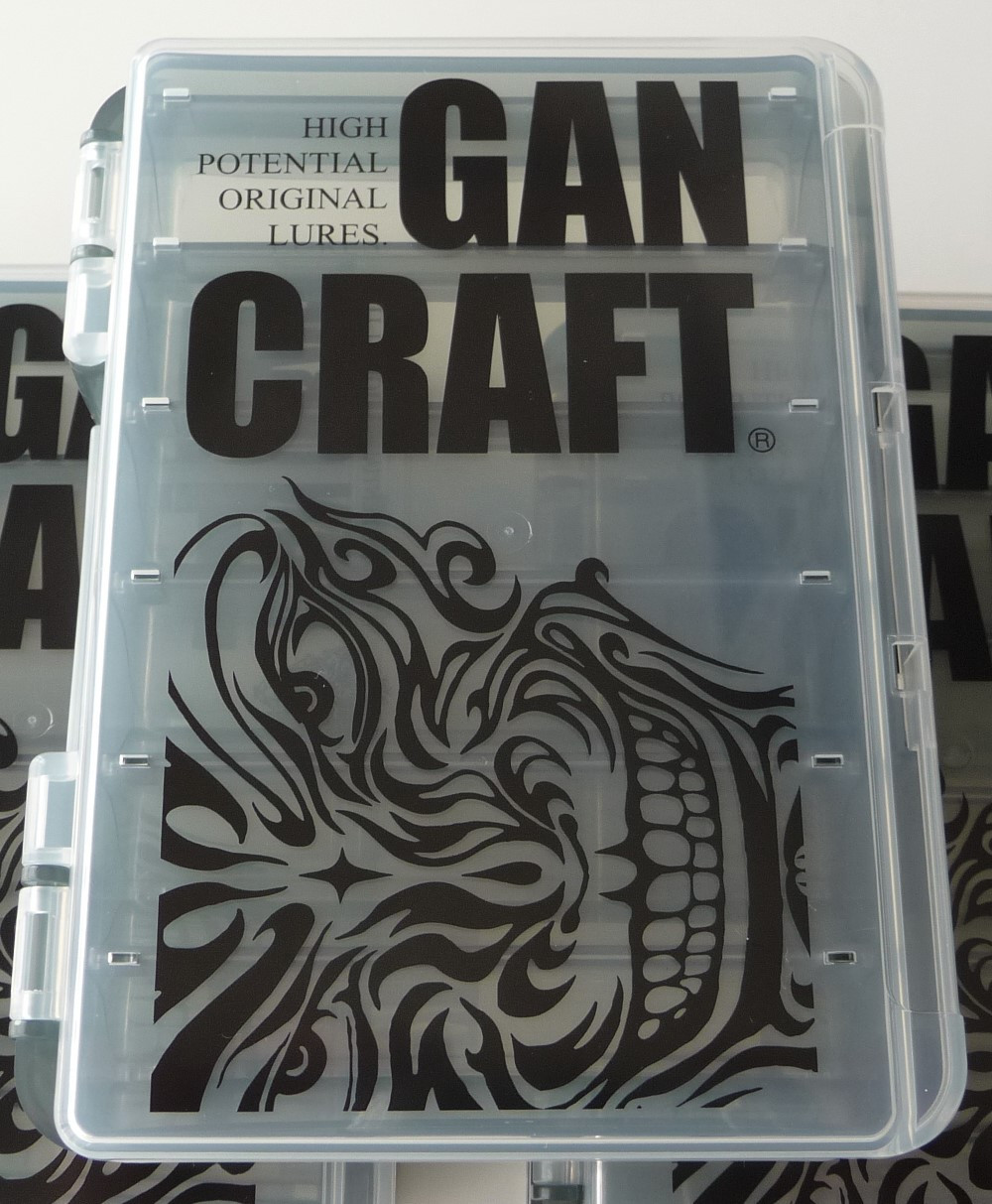 Gan Craft FACE LOGO REVERSIBLE BOX S size # Clear/Smoke NEW