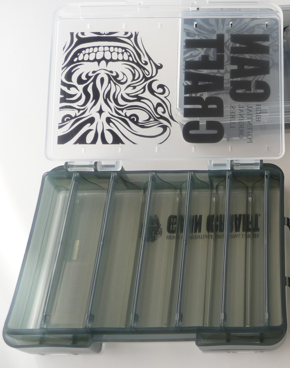 Gan Craft FACE LOGO REVERSIBLE BOX S size # Clear/Smoke NEW