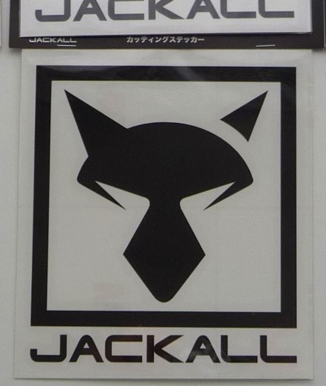 Jackall Cutting Sticker Square L Size # Black NEW