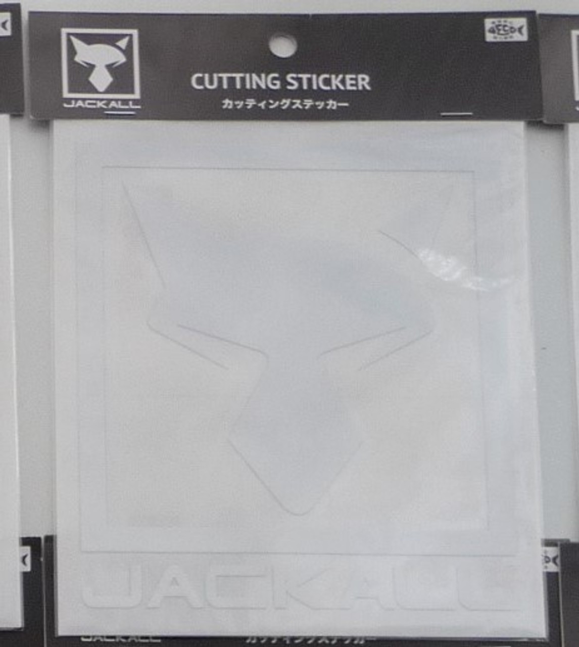 Jackall Cutting Sticker Square L Size # White NEW