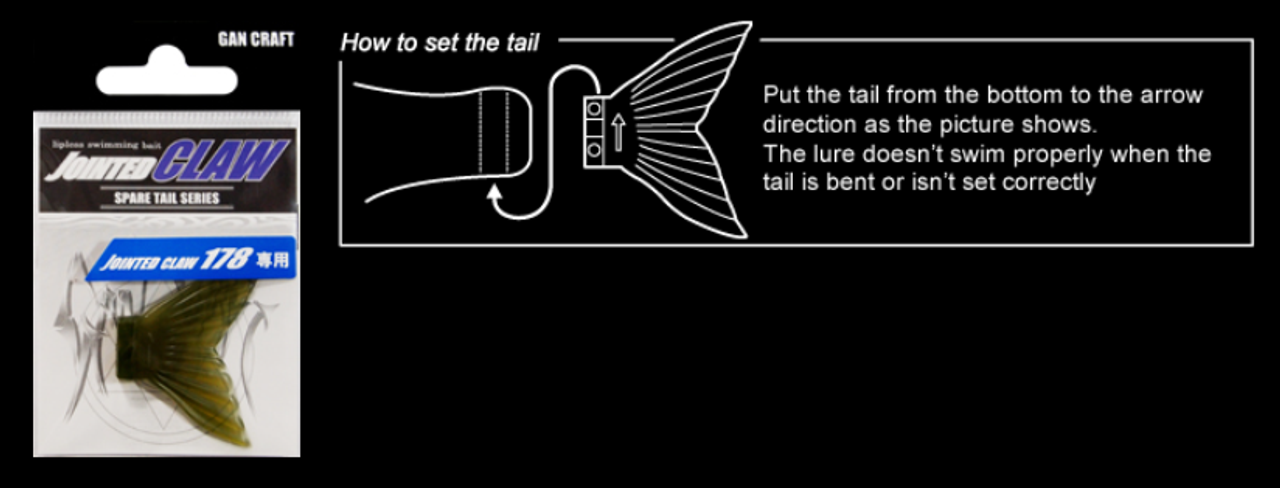 Gan Craft Jointed Claw 178 SPARE TAIL NEW