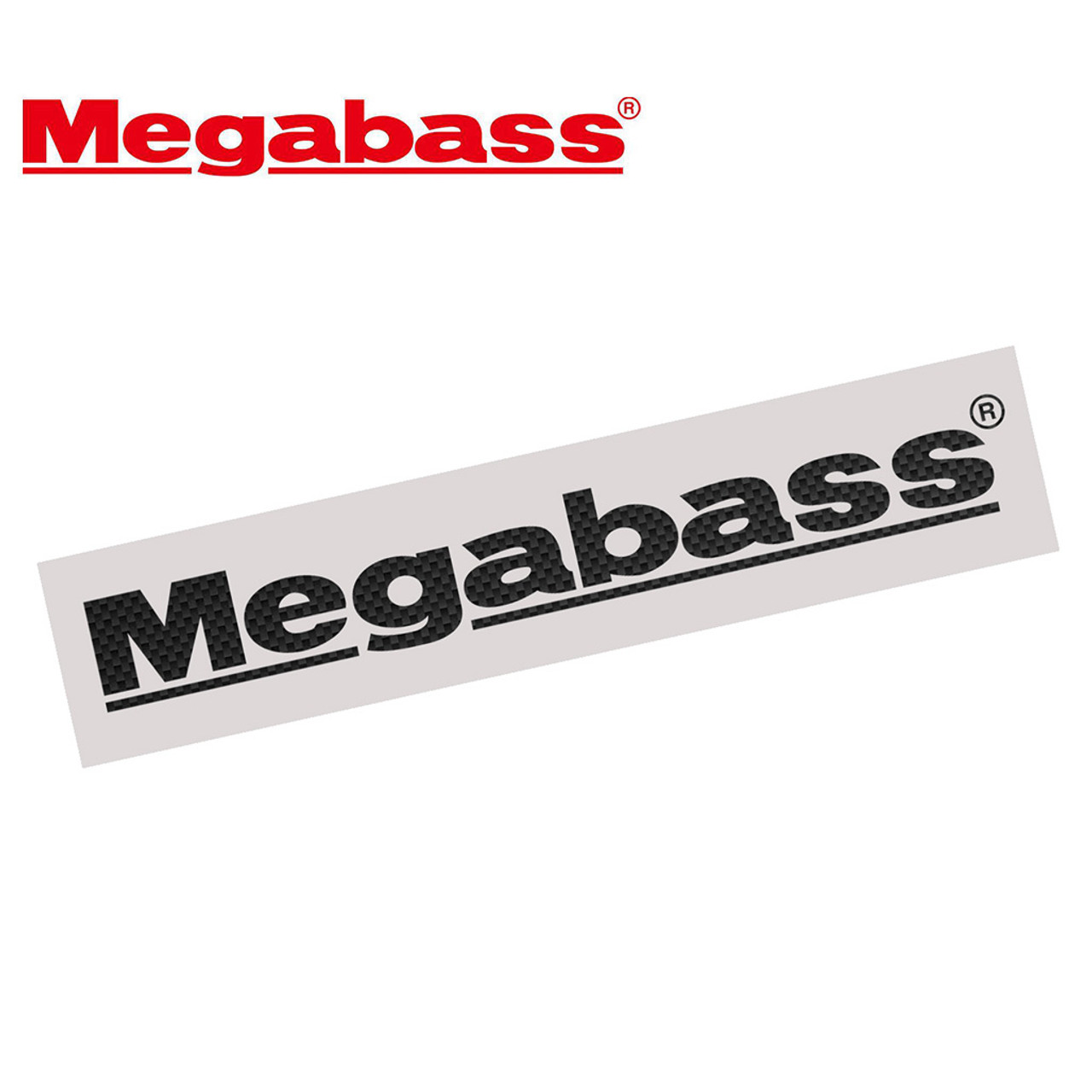 Megabass Sticker Carbon Type # Black NEW - KKJAPANLURE