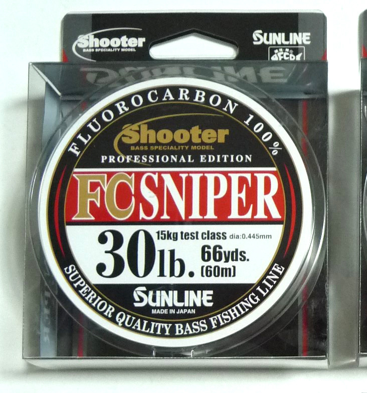SUNLINE Shooter FC SNIPER Fluoro Carbon Line 30lbs. 66yds. NEW SUNLINE Shooter FC SNIPER Fluoro Carbon Line 30lbs. 66yds. NEW