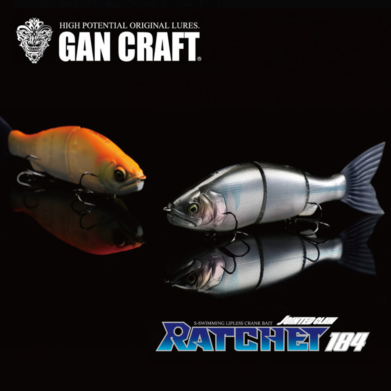 Gan Craft JOINTED CLAW RATCHET 184 F NEW - KKJAPANLURE