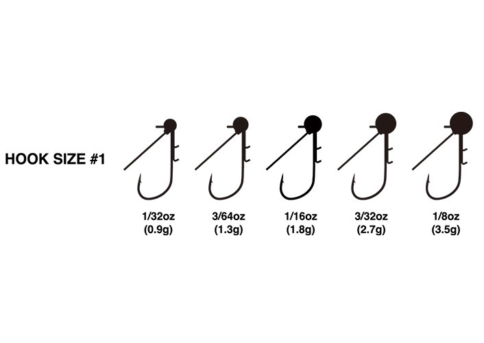 Ryugi VESPA MONO GUARD G2 #1 Finesse Jig Head NEW - KKJAPANLURE