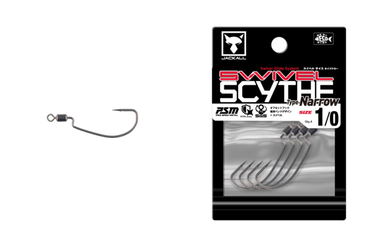 Jackall SWIVEL SCYTHE HOOK TYPE NARROW NEW Jackall SWIVEL SCYTHE HOOK TYPE NARROW NEW