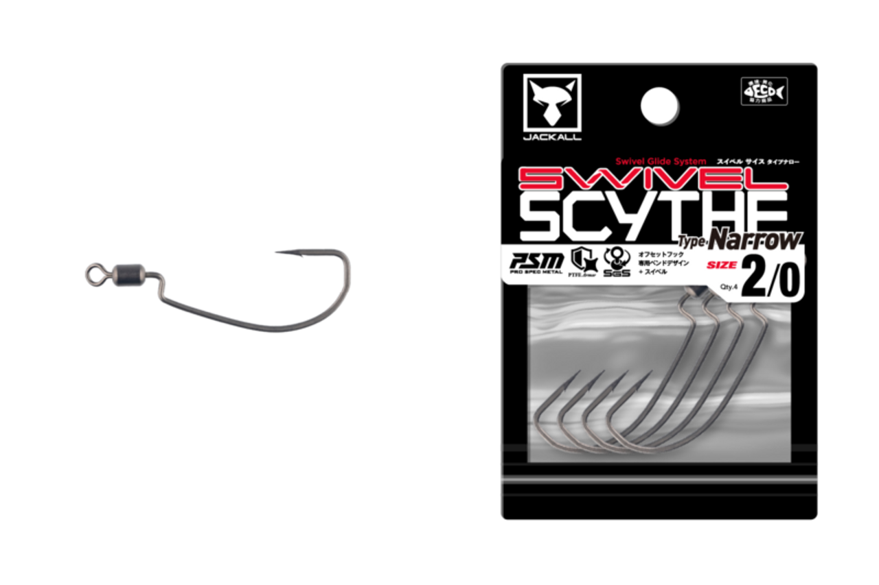 Jackall SWIVEL SCYTHE HOOK TYPE NARROW NEW Jackall SWIVEL SCYTHE HOOK TYPE NARROW NEW