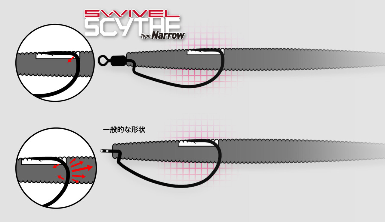 Jackall SWIVEL SCYTHE HOOK TYPE NARROW NEW Jackall SWIVEL SCYTHE HOOK TYPE NARROW NEW