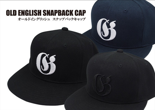 Gan Craft OLD ENGLISH SNAP BACK CAP #03 Navy/White NEW