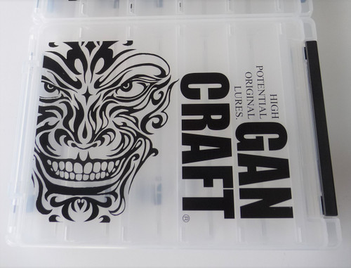 Gan Craft FACE LOGO REVERSIBLE BOX S size # Clear/Smoke NEW