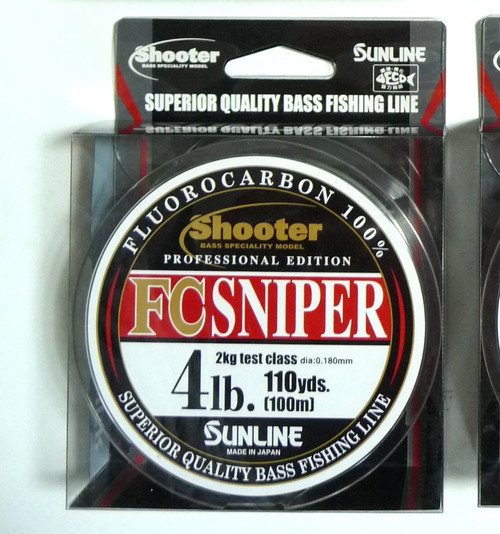 SUNLINE Shooter FC SNIPER Fluoro Carbon Line 4lbs. 110yds. NEW