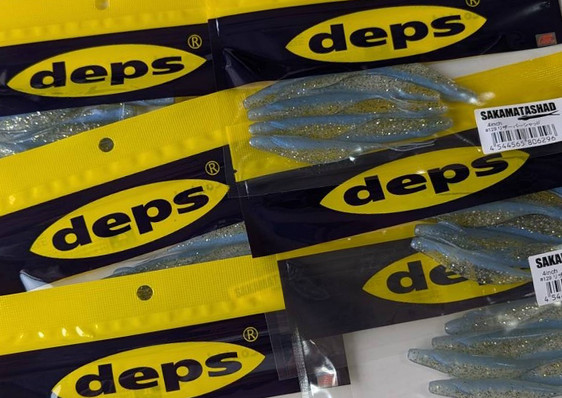 Deps SAKAMATA SHAD 4, Jackall NEED BUG, Nories HIRATOP 140F, OSP HP MINNOW, Decoy SILICON RUBBER/RUBBER THREADER,  Zappu RPZ TALISMAN added!