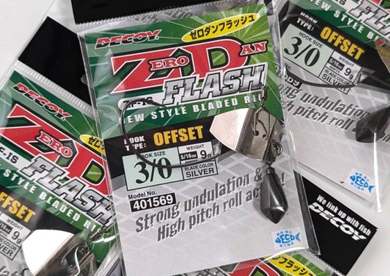 DECOY ZERO-DAN FLASH Bladed Jig "Offset" , ISSEI AK CHATTER 13g (1/2oz)  added!