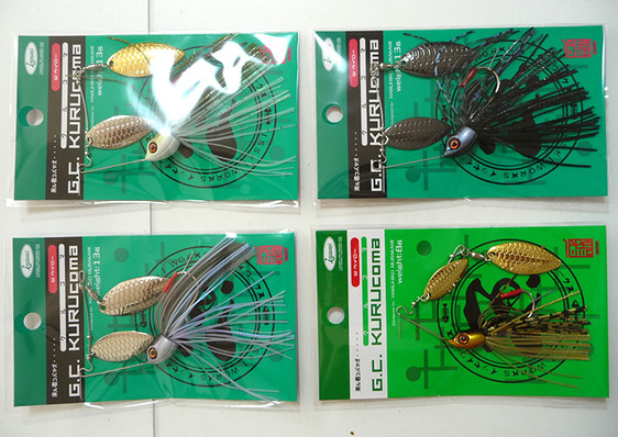 ISSEI GC KURUCOMA 13g DW Compact Spinnerbait, Imakatsu AVENTA CRAWLER RSR, VARIVAS MAJI (Serious) WACKY HOOK added!