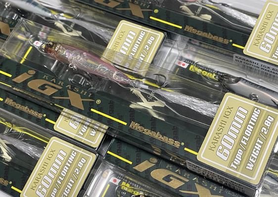 Megabass KARASHI IGX 60/I-WING 135 added!
