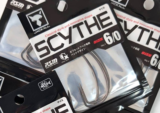 Jackall SCYTHE HOOK/SCYTHE HOOK TYPE NARROW/SHORE GAMER BAG added!