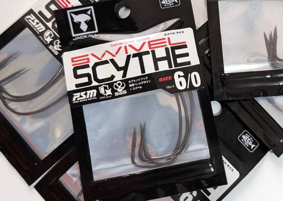 Jackall SWIVEL SCYTHE HOOK added!
