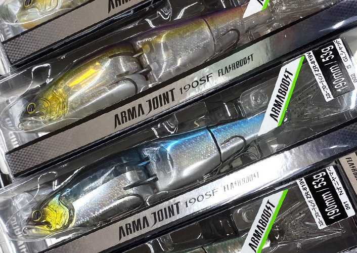 Jackall SUPER BREAK BLADE 3/8 oz/1/2oz, Shimao BANTAM ARMA JOINT 190SF Flash Boost Swimbait added!