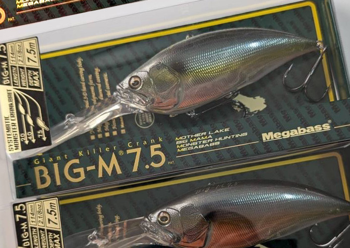 Megabass BIG-M 7.5 Magnum Crankbait, DAIWA STEEZ COVER CHATTER 1/2oz added!