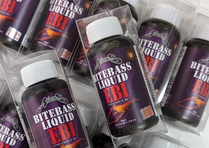 Nories BITEBASS LIQUID Shrimp, Jackall DRIFT FRY 4.0/MESH BALL CAP added!