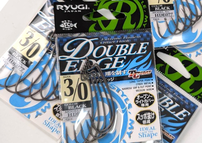 Ryugi DOUBLE EDGE Hook, HIDEUP STAGGER CRAW 4/3.3 added!