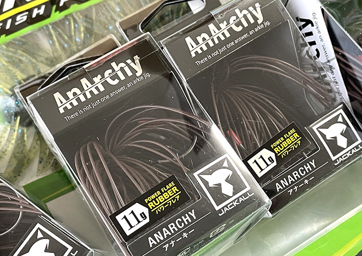 Jackall ANARCHY JIG "POWER FLARE" 11g/COVER CRAW GRANDE 4.5, /Issei POWER BIBIBI BUG 3.5, DAIWA STEEZ MERRINITY SWIMMER 187 F added!