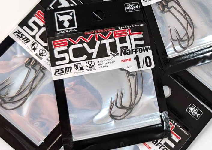 Jackall SWIVEL SCYTHE HOOK TYPE NARROW, Megabass BIG-M 2.0 Magnum Crankbait added!