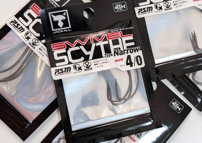 Jackall SWIVEL SCYTHE HOOK TYPE NARROW, Megabass CUSTOM BAG II/MOBILE POUCH II added!
