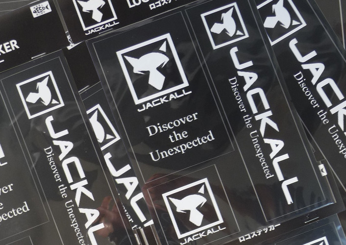 Jackall Cutting Sticker Rectangle/Cutting Sticker Square/ LOGO STICKER/RE-PEEL STICKER added!