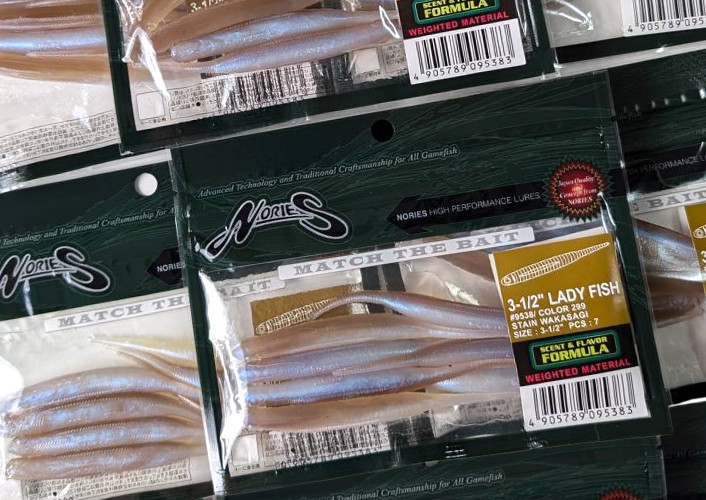 Nories LADY FISH 3.5, ZAPPU ZERO INCH WACKY "PLUS"/MICRO BREDY, Jackall STLAZER HOOK added!