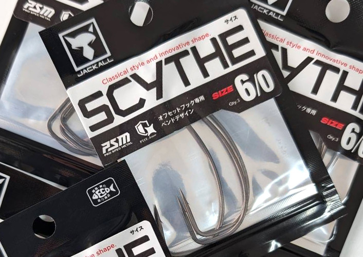 Jackall SCYTHE HOOK/SCYTHE HOOK TYPE NARROW/SHORE GAMER BAG added!