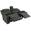 RecPro Charles 67" Powered Double RV Wall Hugger Recliner Sofa RV Loveseat in Cloth