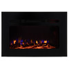 RV Electric Fireplace 30" with Flame Color Settings