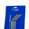 4 Pack of RecPro Stainless Steel Bent Straws for Yeti Rambler, RTIC & RecPro Tumbler