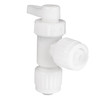  Flair It Barb-Barb Elbow Stop Valve Fitting 