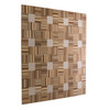 RV Backsplash Woven Bamboo Tile 12" x 12" Peel and Stick