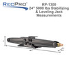  24" RV Stabilizing and Leveling Scissor Jack 5,000 lbs with Handle