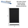 RV Entry Door Window Shade Compatible with Lippert's Thin Shade