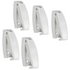RV Baggage Door Catch Rounded White