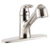 Kitchen Pull Out RV Faucet with Deck Brushed Nickel