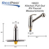 Kitchen Pull Out RV Faucet with Deck Brushed Nickel