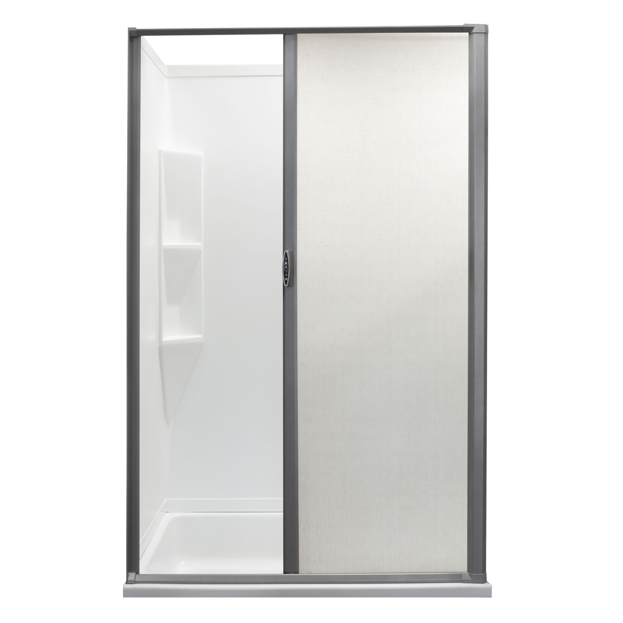 RV Retractable Rolling Shower Door Platinum - RecPro
