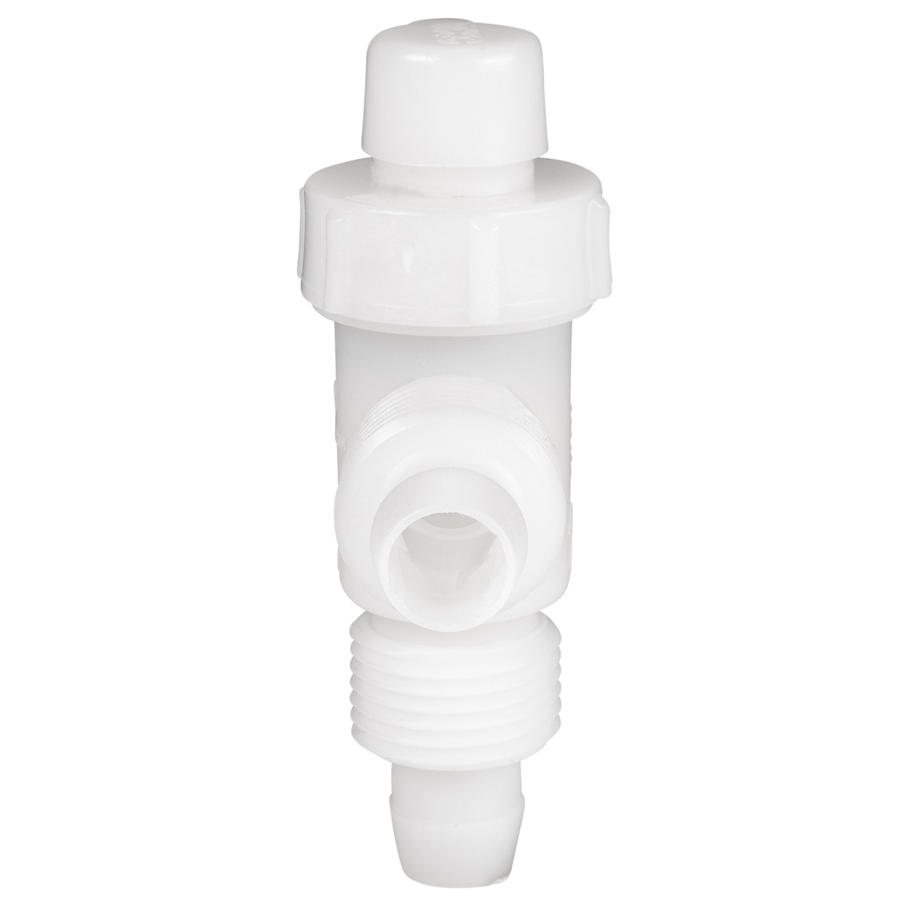 RecPro Flair It 1/2" Plastic Straight Stop Valve – RV Plumbing Fitting (RP-06889)