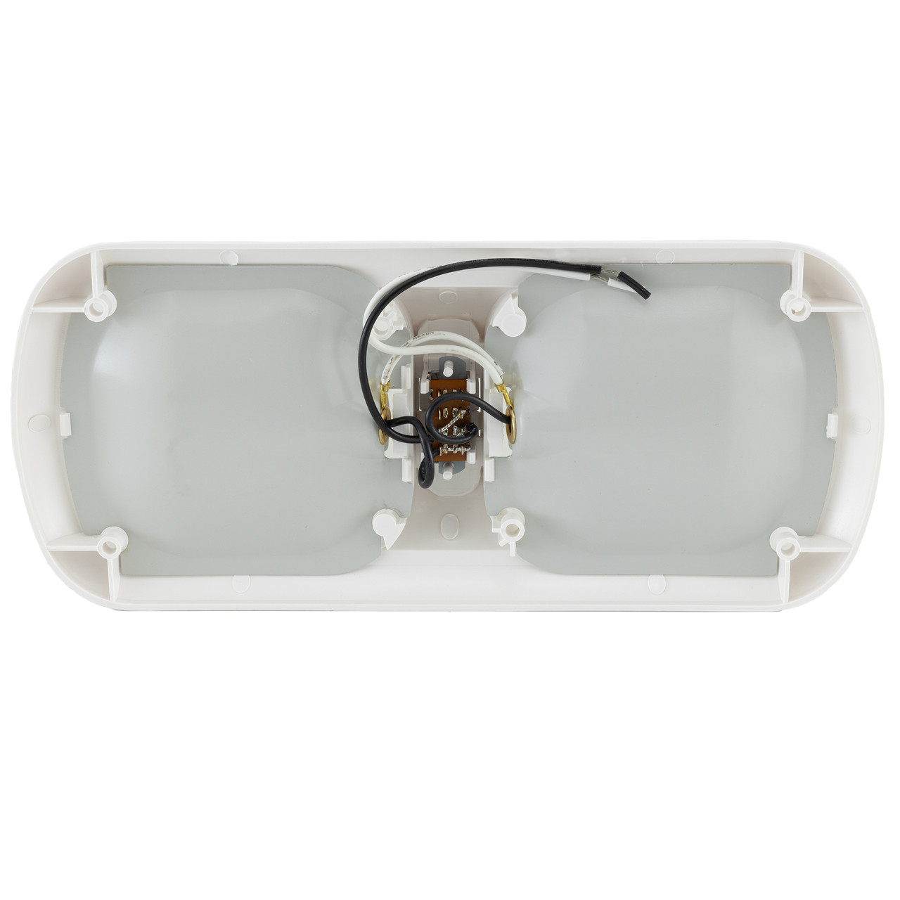 Double Dome 12V RV Light with Switch - RecPro